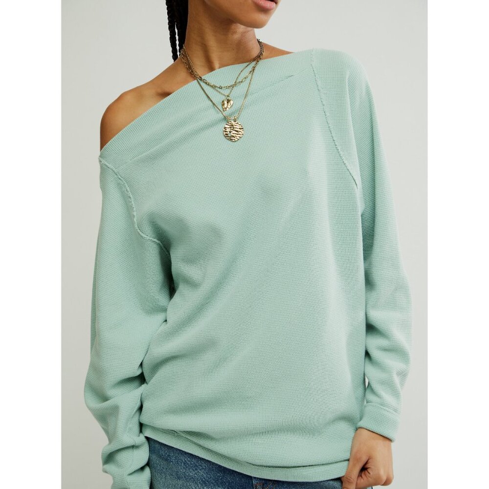 FREE PEOPLE Sammie Thermal / Harbor Grey - Picture 4 of 6